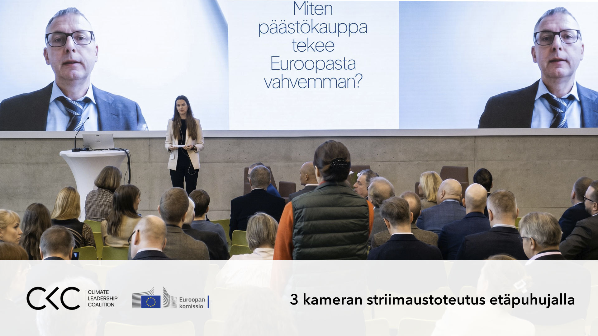 CLC:n 3 kameran striimaustoteutus etäpuhujalla